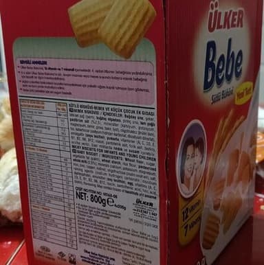 Ülker bebe sutlu biskuvit
