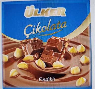 Ülker Fındıklı Sütlü Kare Çikolata