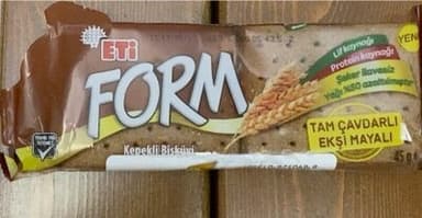 Eti Form Tam Çavdarlı Ekşi Mayalı Kepekli Bisküvi