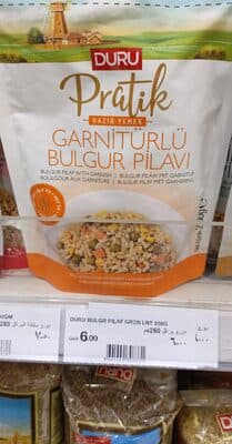 Bulgur pilaf with garnish