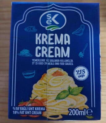 %18 Yağlı UHT Krema
