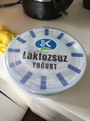 Sek laktozsuz yoğurt