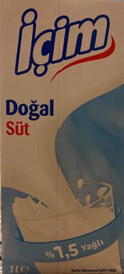 İçim süt 1 litre yarım yağlı