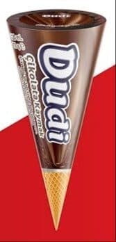 Dudi Çikolata Kaymak Kornet Dondurma