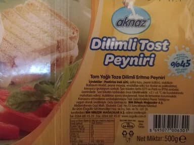 Dilimli Tost Peyniri