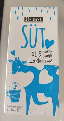 Yarım Yağlı Laktozsuz Süt