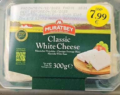 MURATBEY classşc ehite cheese 300gr.