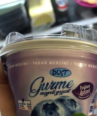Dost gurme yaban mersinli yogurt