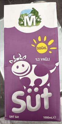 %3 Yağlı Süt