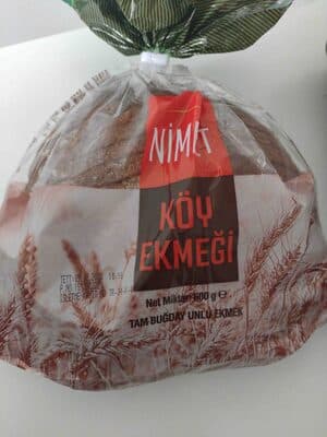 tam buğdaylı unlu köy ekmeği