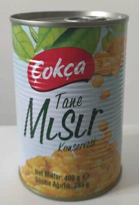 tane mısır konservesi