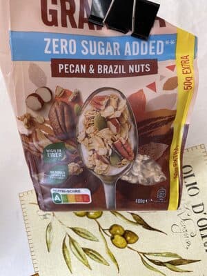 Quaker Zero Sugar Added Granola Pecan- & Paranoten 400 gr
