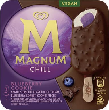 Magnum vegan chill blueberry cookie