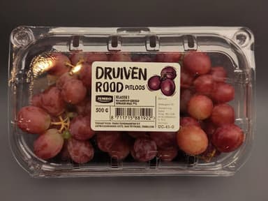 Druiven rood pitloos