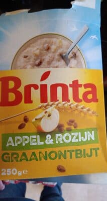 Graanontbijt appel en rozijn