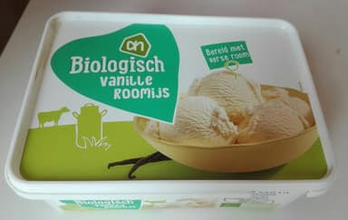 Biologisch vanilleroomijs