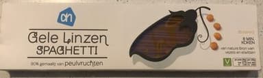 Gele linzen spaghetti