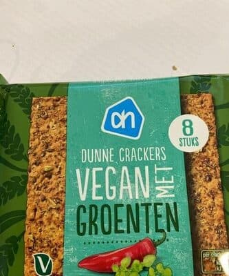 Dunne Crackers Vegan Met Groenten