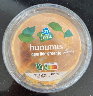 Hummus gegrilde groente