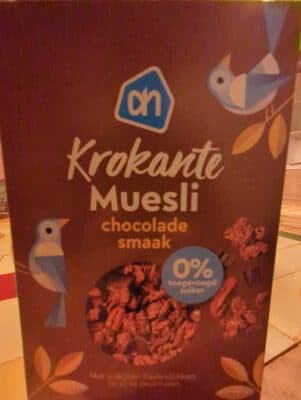 Krokante muesli chocolade smaak