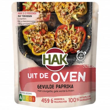 uit de oven gevulde paprika