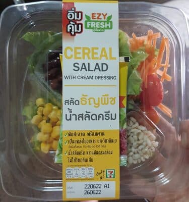 สลัดธัญพืชน้ำสลัดครีม ตราEZY FRESH - 150 g