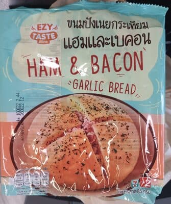 ขนมปังเนยกระเทียม แฮมและเบคอน ตรา Ezy taste - 85 g