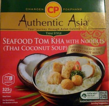 Seafood Tom Kha with Noodles (Thai Coconut Soup)