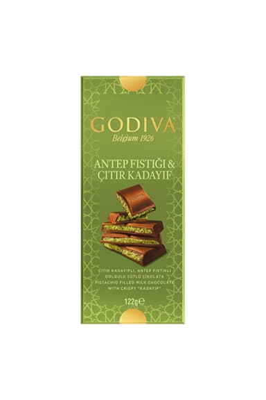 Godiva Antep Fıstıklı Çıtır Kadayıflı Çikolata 122 g