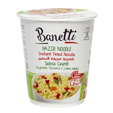 BANETTI NOODLE BARDAK 65 GR SEBZE CESNILI