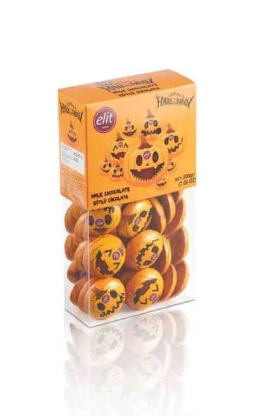 ELIT HALLOWEEN MOR ASETAT KUTU CIKOLATA 200 GR