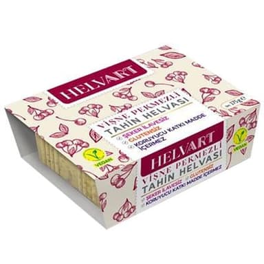 Helvart Vegan Vişne Pekmezli Tahin Helvası 175gr
