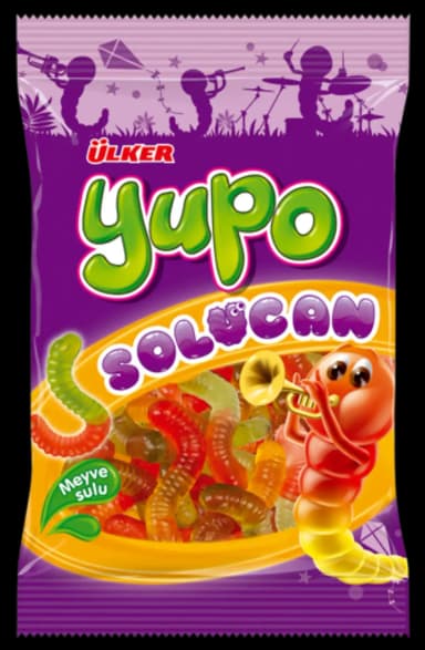 Ülker Yup Solucan Meyve Sulu Jelibon 80 Gr