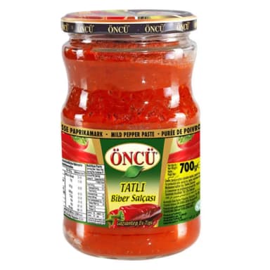 Öncü Tatlı-Acı Biber Salçası Cam 700 Gr