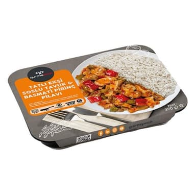 Gurmepack Tatlı Ekşi Sos Tavuk Basmati Pirinç Pilavı 380 gr