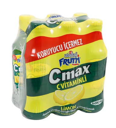 Uludağ Frutti Cmax Vitaminli Limon Aromalı Maden Suyu 6*200 Ml
