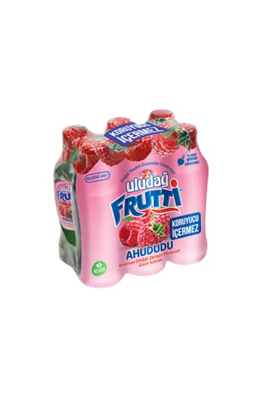 Uludağ Frutti Ahududu Aromalı Maden Suyu 6X200 ml