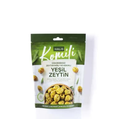KOMILI CEKIRDEKSIZ KEKIKLI YESIL ZEYTIN 170 GR