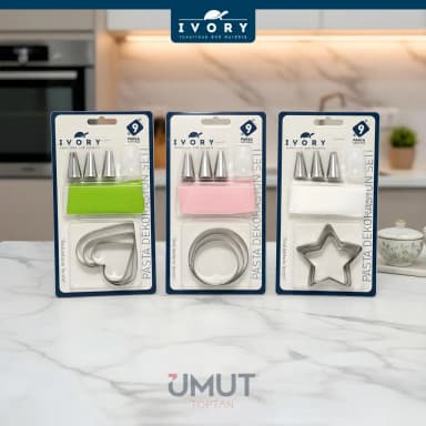 Ivory Kurabiye Pasta Kalıbı Seti 9 Prç. Ivo-pst103