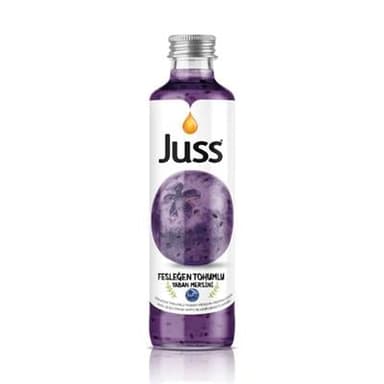 Juss Fesleğen Tohumlu İçecek Yaban Mersini 250ml