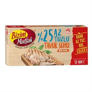 BİZİM MUTFAK AZ TUZLU TAVUK BULYON 120 GR 12 Lİ