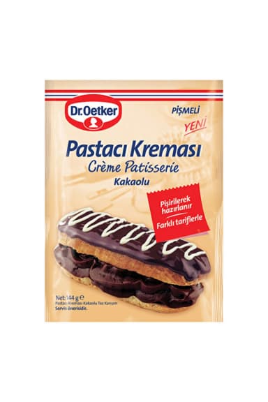 Dr.Oetker Pastacı Kreması Pişmeli Kakaolu 144 g