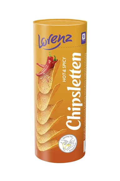 Lorenz Chipsletten Acı Baharat Aromalı Patates Cipsi 100 g
