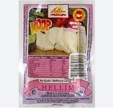 KOOP TUZU AZALTILMIS HELLIM PEYNIRI 220 GR