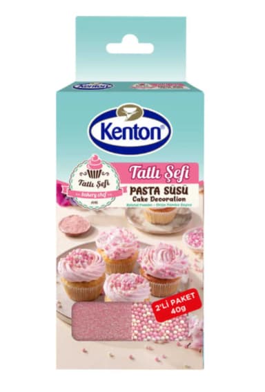 Kenton Top Granül Pembe Dekor Şekeri 40 g
