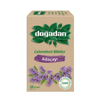 Doğadan Adaçayı Bitki Çayı Süzen Poşet 20 li 26 gr
