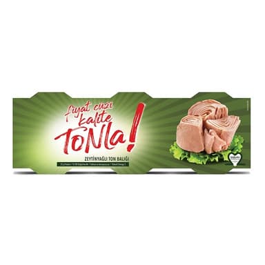 Kalite Tonla Zeytinyağlı Ton Balığı 3'lü 75 gr