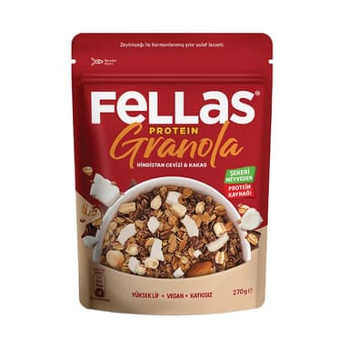 FELLAS PROTEIN GRANOLA H.CEVIZI & KAKAO 270 GR