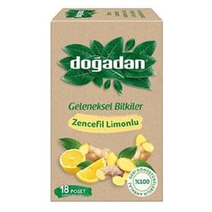 Doğadan Geleneksel Bitkiler Zencefil Limonlu Bitki Çayı 18'li