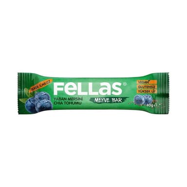 .FELLAS PROTEİN BAR CHİA SEEDS-BLUBERY 40GR